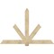Ekena Millwork Kennewick Rough Sawn Timber Gable Bracket, Douglas Fir, 84"W x 56"H x 4"D x 6"F, 16/12 Pitch GBW084X56X0406KEN00RDF - alternate 1